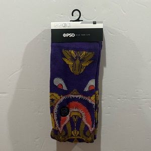 PSD Crew Socks, Warface Purple Sox, 6-13